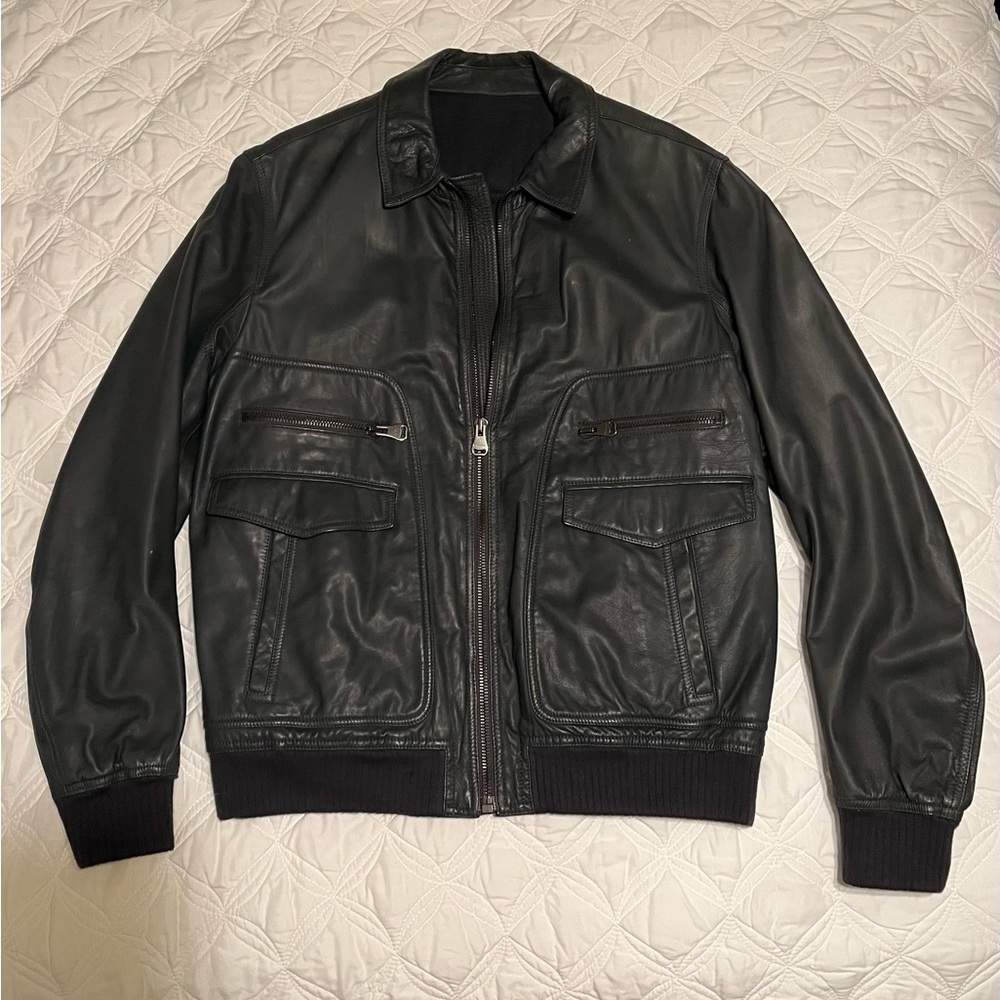 Salvatore Ferragamo Leather Jacket